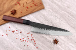 Couteau de chef Sayuto Séquoia San Mai martelé 21cm
