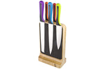 Bloc aimanté Bisbell en chêne massif soft touch pour 8 couteaux