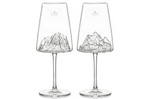 Coffret de 2 verres à vin Alaskan Maker Topographic Mont Blanc & Everest
