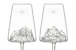 Coffret de 2 verres à vin Alaskan Maker Topographic Mont Blanc & Everest
