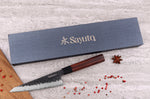 Couteau honesuki Sayuto Séquoia San Mai martelé 15cm