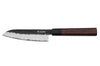 Couteau santoku Sayuto Séquoia San Mai martelé 13,5cm