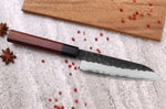Couteau santoku Sayuto Séquoia San Mai martelé 13,5cm