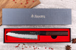 Couteau santoku Sayuto Séquoia San Mai martelé 13,5cm