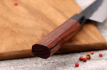 Couteau santoku Sayuto Séquoia San Mai martelé 13,5cm