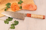 Couteau santoku 18cm Sayuto Érable Damas 12Cr