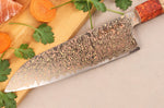 Couteau santoku 18cm Sayuto Érable Damas 12Cr