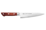Coffret 3 couteaux japonais Satake Cutlery Brown Pakkawood chef + santoku + office