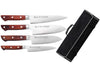 Mallette Satake Cutlery Brown Pakkawood 4 couteaux japonais