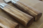 Malette Sabatier International 3 couteaux de cuisine style japonais manche Zebrano