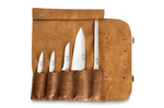 Trousse en cuir 5 couteaux de cuisine Au Nain Bistronome