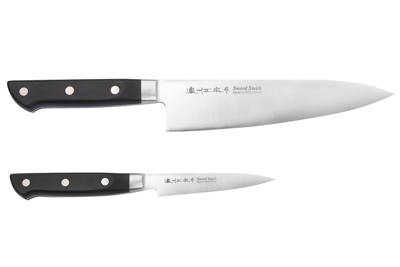 Coffret 2 couteaux japonais Satake Cutlery ABS chef 21cm + office 9cm