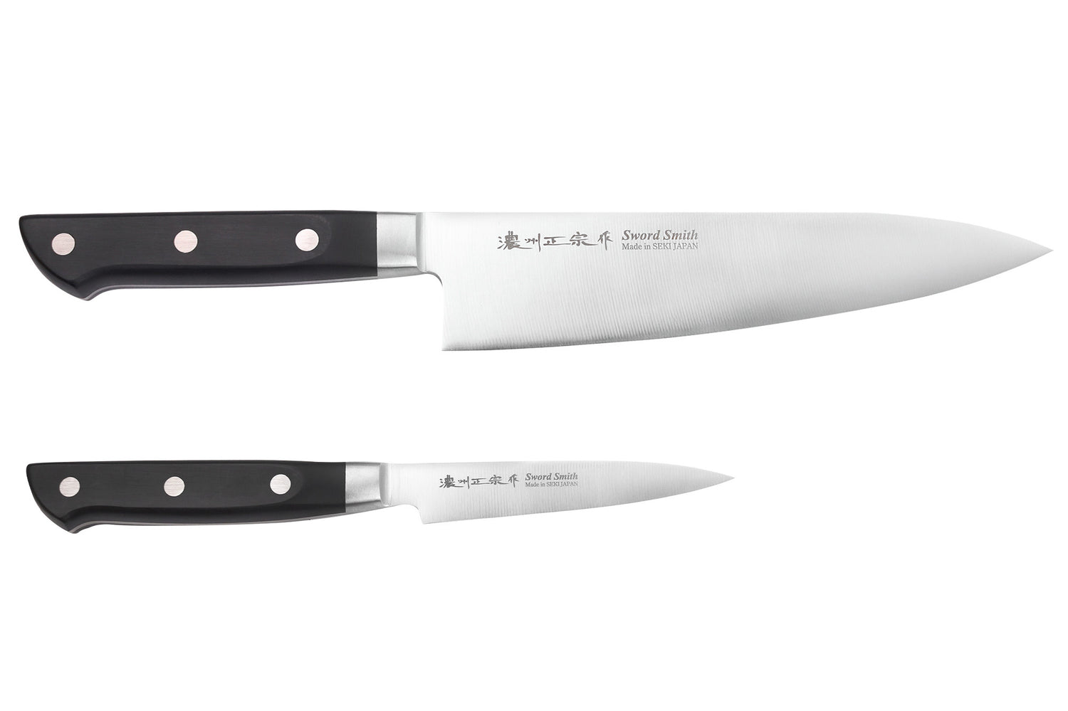 Coffret 2 couteaux japonais Satake Cutlery ABS chef 21cm + office 9cm