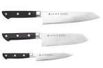 Coffret 3 couteaux japonais Satake Cutlery ABS bunka 20cm + bunka 17cm + universel 13,5cm