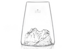 Verre à spiritueux long Alaskan Maker Topographic La Meije en verre cristallin