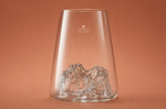 Verre à spiritueux long Alaskan Maker Topographic La Meije en verre cristallin