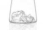 Verre à spiritueux long Alaskan Maker Topographic Gran Paradiso en verre cristallin