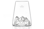 Verre à spiritueux long Alaskan Maker Topographic Sassolungo en verre cristallin