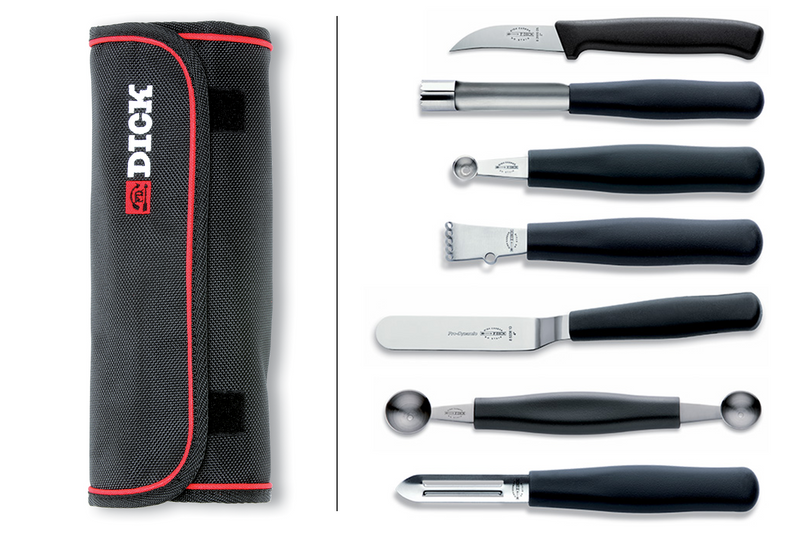 Mallette de chef 7 ustensiles professionnels DICK acier inox
