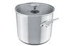 Marmite Mauviel M'Cook Accessoire en fonte d'inox compatible induction 24cm avec couvercle en verre