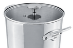 Marmite Mauviel M'Cook Accessoire en fonte d'inox compatible induction 24cm avec couvercle en verre