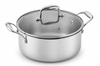 Faitout Pradel Excellence Lumia en inox avec couvercle en verre - 20cm