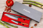 Coffret 2 couteaux Sayuto Séquoia San Mai Kiritsuke + Office