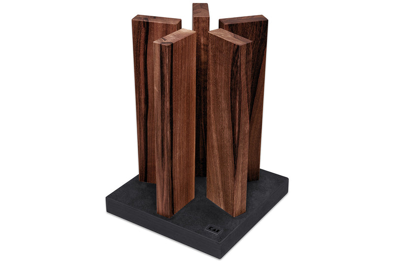 Bloc cuisine KAI Stonehenge aimanté en noyer et granite - 10 places