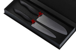 Coffret cadeau KYOCERA 2 couteaux céramique haut-de-gamme lames noires