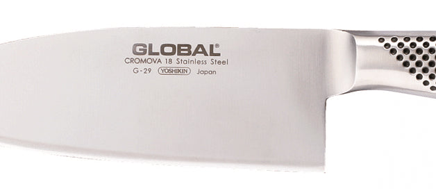 Couteau éminceur japonais Global G29 lame large 18cm