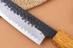 Couteau universel 15cm japonais artisanal Yuzo Black AS chêne brûlé