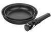 Set de 2 poêles Zwilling Unlock Ceraforme® Titanium en aluminium 24 et 28cm + 1 poignée amovible