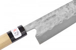 Couteau santoku 18cm japonais artisanal Fujiwara Maboroshi manche en magnolia
