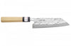 Couteau santoku 18cm japonais artisanal Fujiwara Maboroshi manche en magnolia