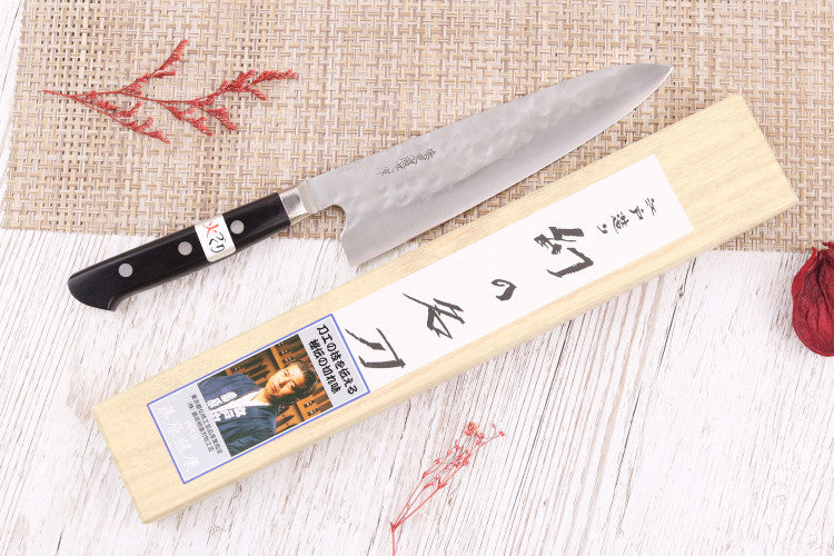 Couteau de chef 19,5cm japonais artisanal Fujiwara Maboroshi
