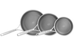 Set de 3 poêles Zwilling Peak Ceraforce® HyCoat en acier inoxydable et revêtement céramique 20, 24 et 26cm
