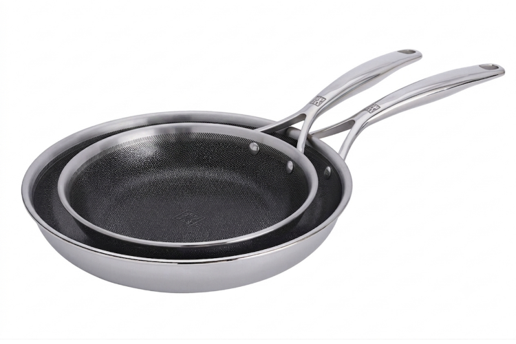 Set de 2 poêles Zwilling Peak Ceraforce® HyCoat en acier inoxydable et revêtement céramique 20 et 26cm