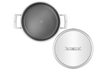 Sauteuse provençale Zwilling Peak Ceraforce® HyCoat en inox et revêtement céramique avec couvercle en verre 26cm