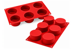 Moule en silicone professionnel Silikomart Silicon Flex 300x175mm 6 cylindres 133ml