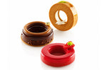 Kit 2 moules 6 anneaux ring + 1 découpoir double Silikomart