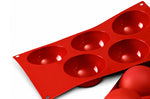 Moule professionnel en silicone Silikomart Silicon Flex 300x175mm 5 demi-sphères