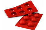Moule professionnel en silicone Silikomart Silicon Flex 300x175mm 8 demi-sphères 6cm