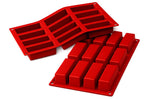 Moule en silicone professionnel Silikomart Silicon Flex 300x175mm 12 mini cakes