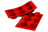 Moule en silicone professionnel Silikomart Silicon Flex 300x175mm 6 muffins 6.9cm