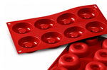 Moule en silicone professionnel Silikomart Silicon Flex 300x175mm 8 savarins 6.5cm