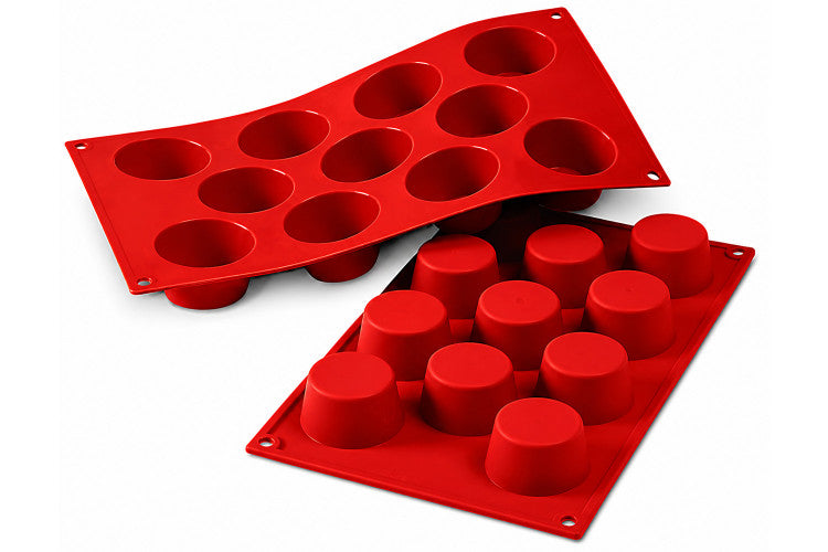 Moule en silicone professionnel Silikomart Silicon Flex 300x175mm 11 mini muffins 5cm