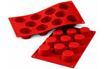 Moule en silicone professionnel Silikomart Silicon Flex 300x175mm 11 mini muffins 5cm