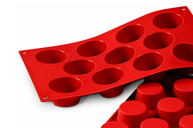 Moule en silicone professionnel Silikomart Silicon Flex 300x175mm 11 mini muffins 5cm