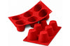 Moule en silicone professionnel Silikomart Silicon Flex 300x175mm 6 babas 7.5cm