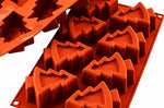 Moule en silicone professionnel Silikomart Silicon Flex 8 sapins 300 x 175mm